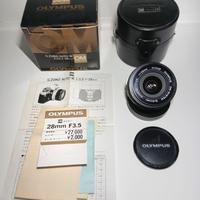Obiettivo Zuiko 28mm f3,5 come nuovo