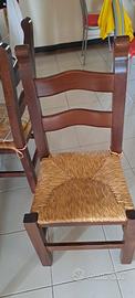 6 sedie rustiche
