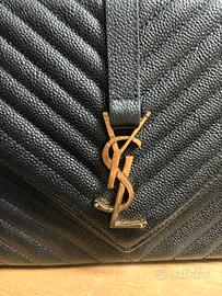 borsa nera in pelle 
