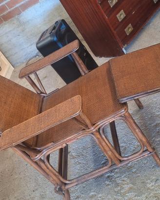 sedia a sdraio art déco 