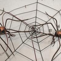 lampada applique ragnatela con 2 ragni 