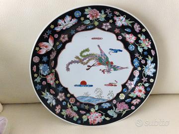 Piatto porcellana cinese da collezione