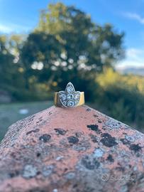 Anello d’oro con 7 Brillanti veri