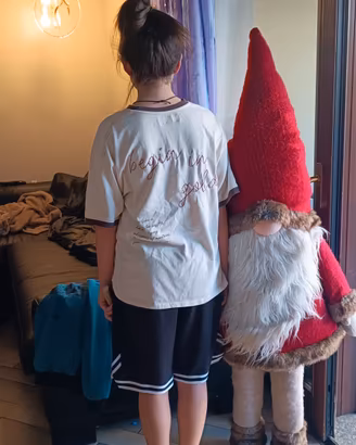 gnomo gigante natalizio