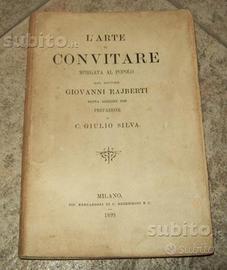 L'arte di convitare, di G. Rajberti, 1899