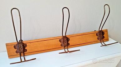 Appendiabiti da parete, vintage, Con tre ganci