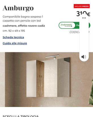 specchiera bagno 