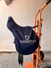Sella cuoio Equestro + staffe