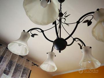 Lampadario in ferro