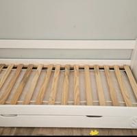 Letto con lettino estraibile e 2 materassi