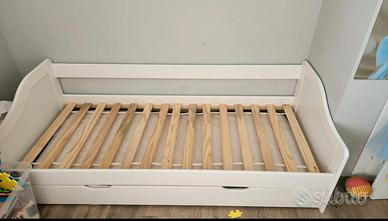 Letto con lettino estraibile e 2 materassi