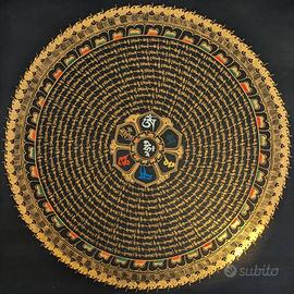 Dipinto con Mandala tibetano