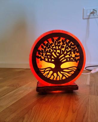 Lampada di Sale Dell'Himalaya Albero Della Vita - 