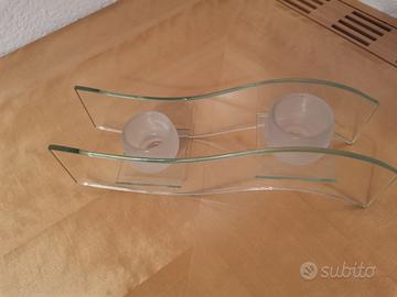 portacandele in vetro