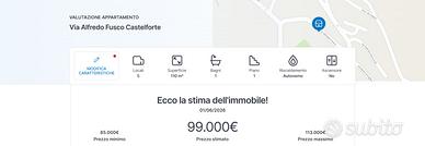 Appartamento con balcone e giardino e posto auto