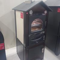 Forno barbecue clementi gas legna inox ibrid fiera