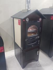 Forno barbecue clementi gas legna inox ibrid fiera