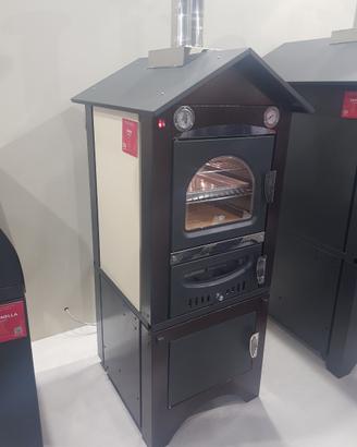 Forno barbecue clementi gas legna inox ibrid fiera