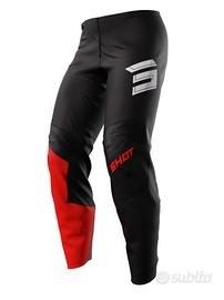 PANTALONE MOTO CROSS FUORISTRADA SHOT UOMO NERO RO