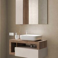 Specchio bagno con Led e Cassettiera