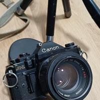 Fotocamere di epoca  Canon A-1  e Ax-1  accessori
