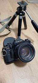 Fotocamere di epoca  Canon A-1  e Ax-1  accessori