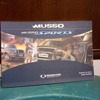 Manuale Uso e Manutenzione SsangYong MUSSO + Sport