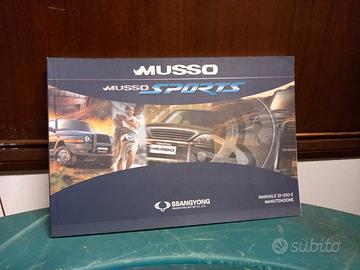 Manuale Uso e Manutenzione SsangYong MUSSO + Sport