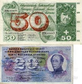 Vecchie banconote svizzere