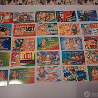 25 tessere/cards GARFIELD 
anni 90 
DA COLLEZIONE
