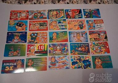25 tessere/cards GARFIELD 
anni 90 
DA COLLEZIONE

