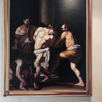 Caravaggio flagellazione di Cristo" copia d'autore