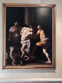 Caravaggio flagellazione di Cristo" copia d'autore