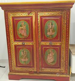 coppia di mobili legno India