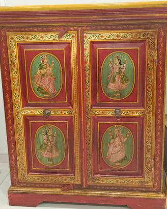 coppia di mobili legno India