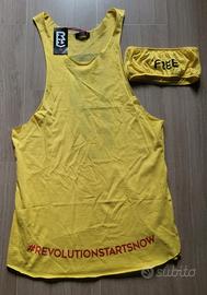 100% cotone made in italy set vestito e top urban