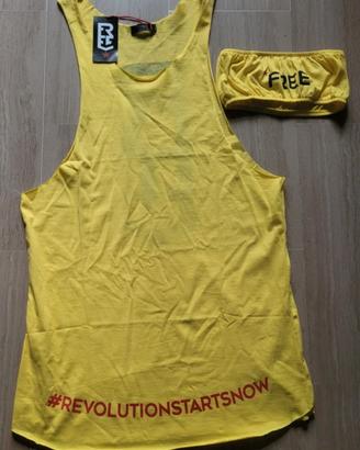 100% cotone made in italy set vestito e top urban