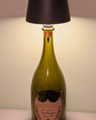 Dom Perignon Bottiglia Lampada Led Nera 