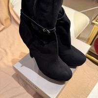 Stivaletti Giancarlo Paoli neri in camoscio 40