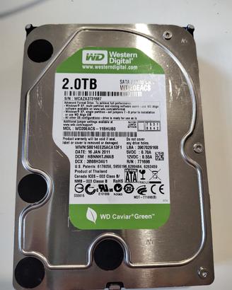 hard disk 3,5" sata 2 TB 
