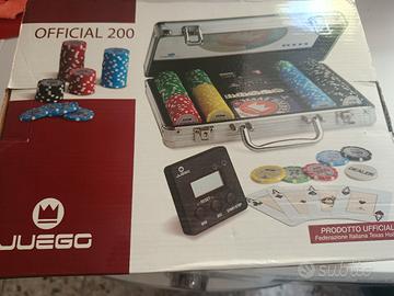 Set Poker Texas Hold'em 200 fiches - Ufficiale