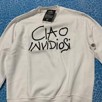 Felpa Bianca donna ragazza nuova