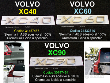 VOLVO XC40 XC60 XC90 Stemma Logo ABS CROMATO NUOVO