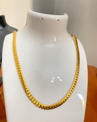 Collana placcata in oro 18 K 6MM 50 CM