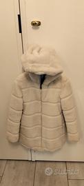 Cappotto in ecopelliccia bianco