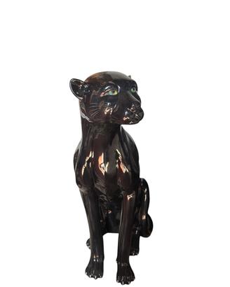 Pantera Nera Vintage in Ceramica