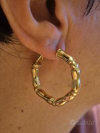 Orecchini a cerchio d'orati