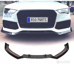 SPOILER LIP PER AUDI A7 11-15 LOOK RS7 NERO