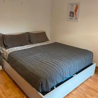 letto ( senza materasso) e mobile kallax 