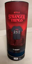 Stranger Things t shirt blu Tg L/XL